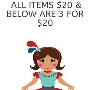 Bundle 3 items that are priced $20 not over 5 pounds